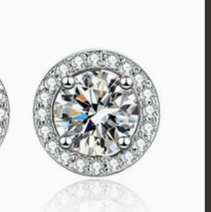 Imitation Moissanite Geometric Earrings