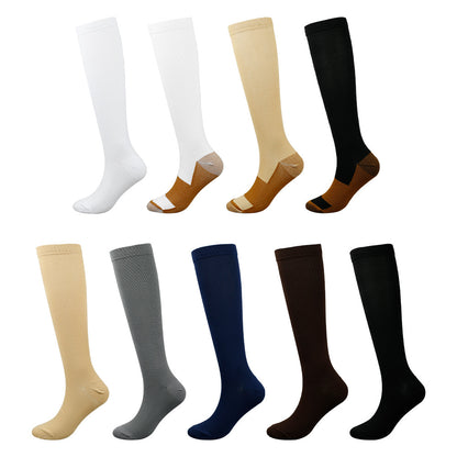 Imitation nylon flat sports pressure socks