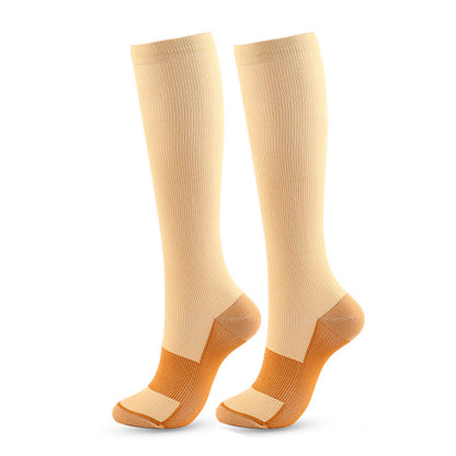 Imitation nylon flat sports pressure socks