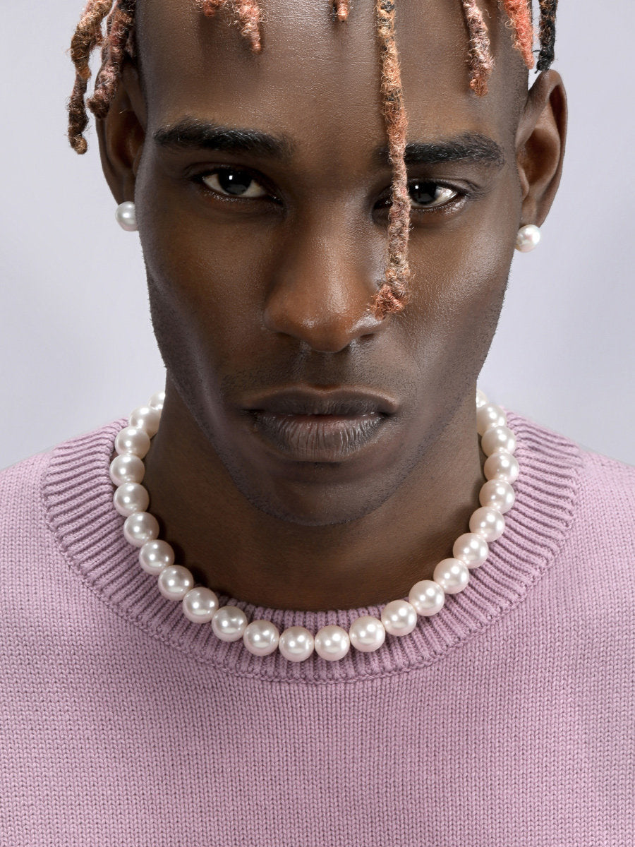 Imitation Pearl Beaded Necklace
