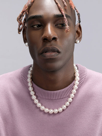 Imitation Pearl Beaded Necklace