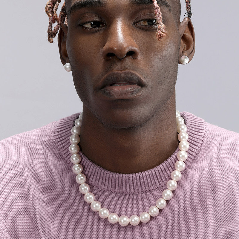 Imitation Pearl Beaded Necklace