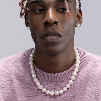 Imitation Pearl Beaded Necklace