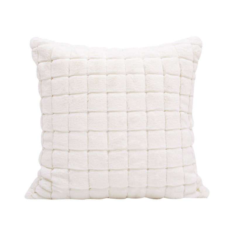 Imitation Rabbit Fur Plush Pillow Cover for Sofa and BedProduct Attribute: