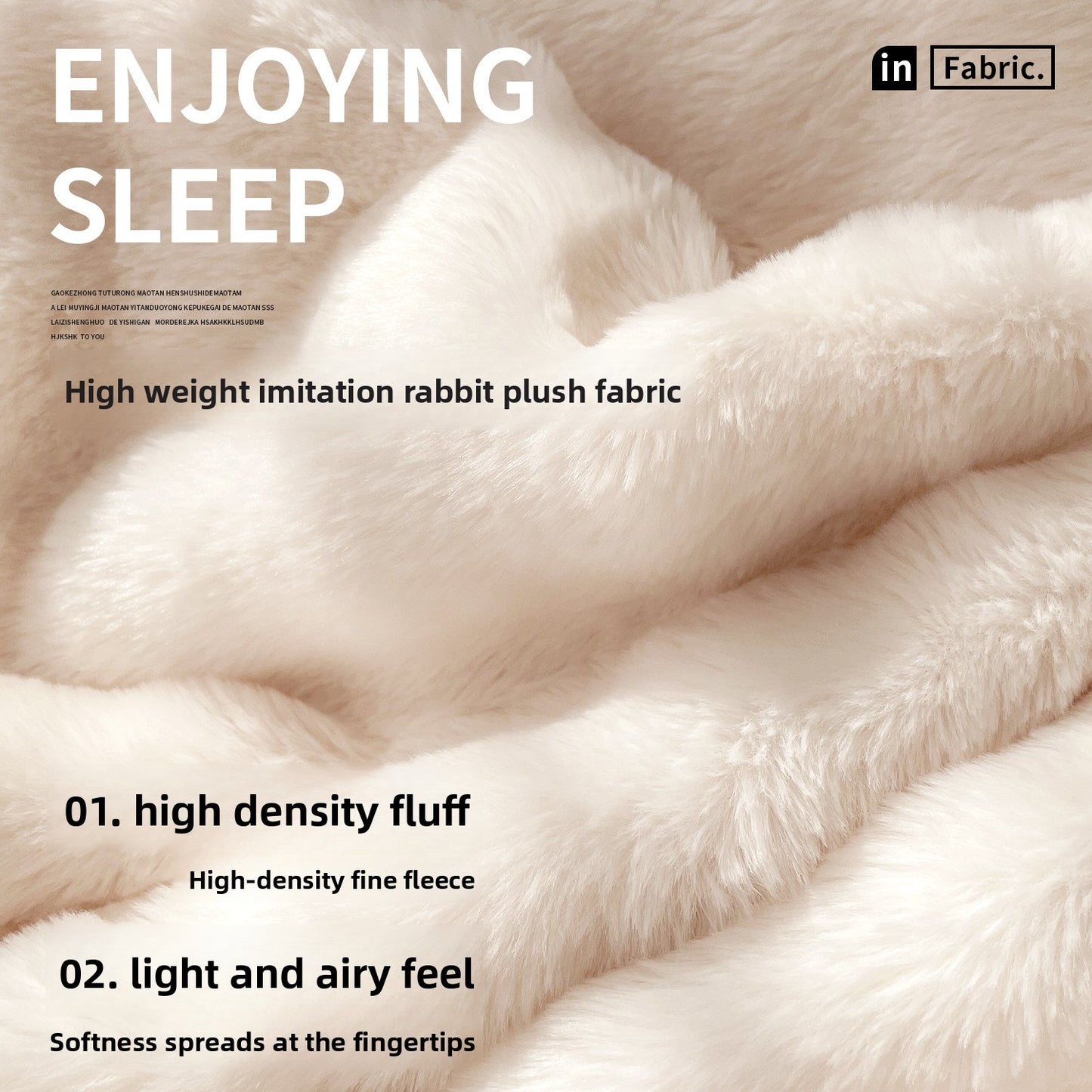 Imitation Rabbit Fur Soft Blanket