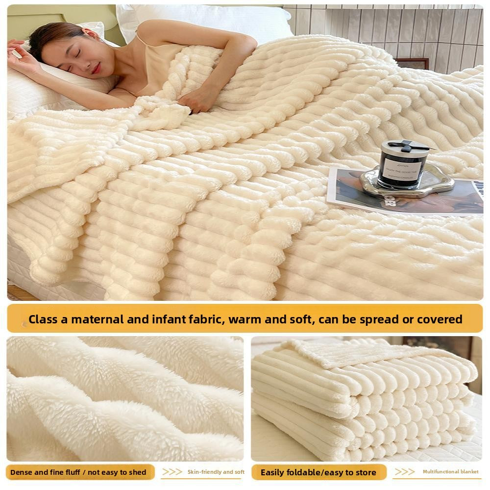 Imitation Rabbit Fur Soft Blanket