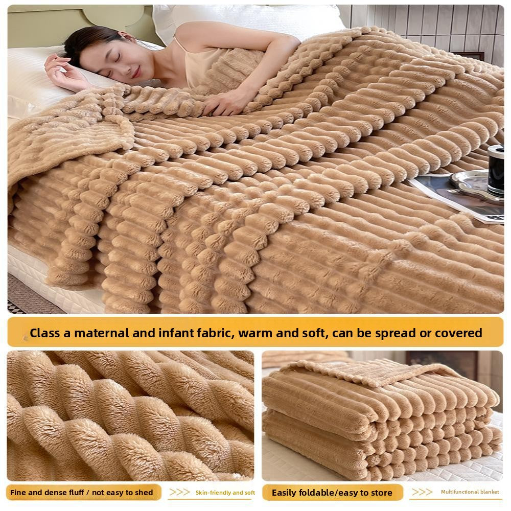 Imitation Rabbit Fur Soft Blanket
