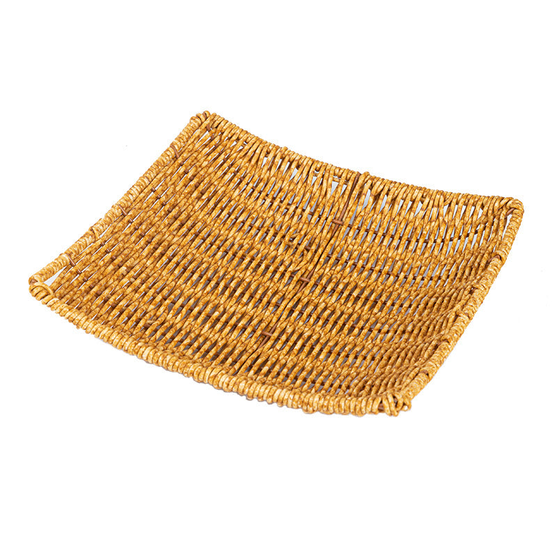 Imitation Rattan Snack Basket Popcorn Basket