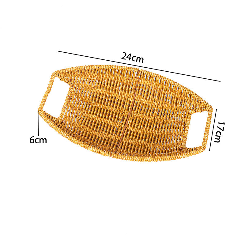 Imitation Rattan Snack Basket Popcorn Basket