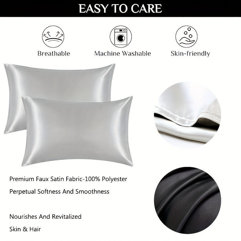 Imitation Silk Satin Pillowcase