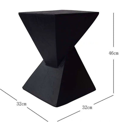 Imitation Wood Grain Side Table Creative Bedroom Bedside Table