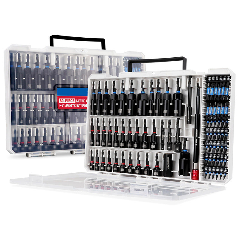 Impact Socket Wrench Set with Magnetic Bits