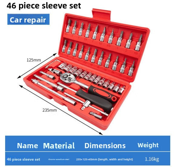 Impact Socket Wrench Set with Magnetic Bits