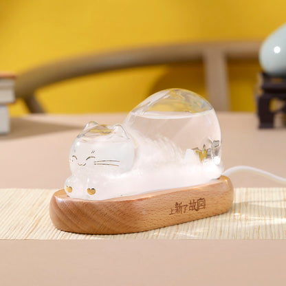 Imperial Cat Weather Forecast Bottle with Light