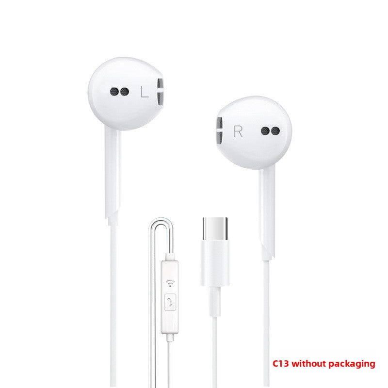 In-Ear Wired Headphones with Microphone and Type-C Support
