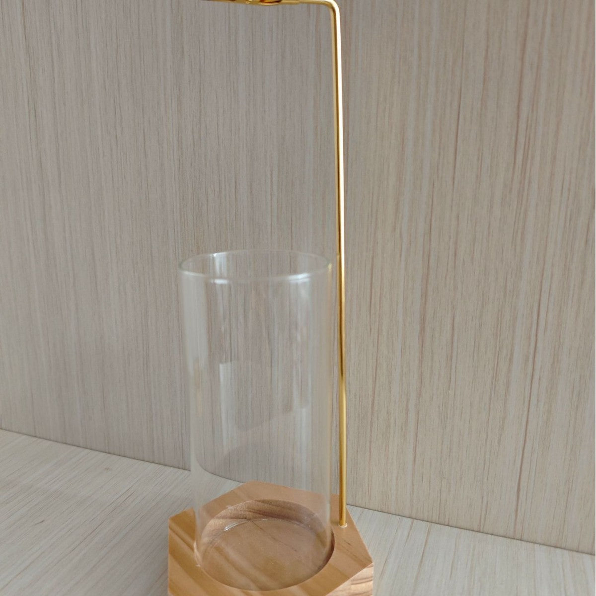 Incense holder glass bottle.