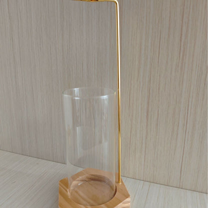 Incense holder glass bottle.