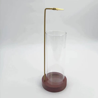 Incense holder glass bottle.