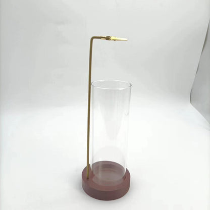 Incense holder glass bottle.