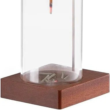 Incense holder glass bottle.