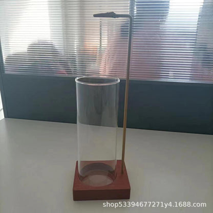 Incense holder glass bottle.