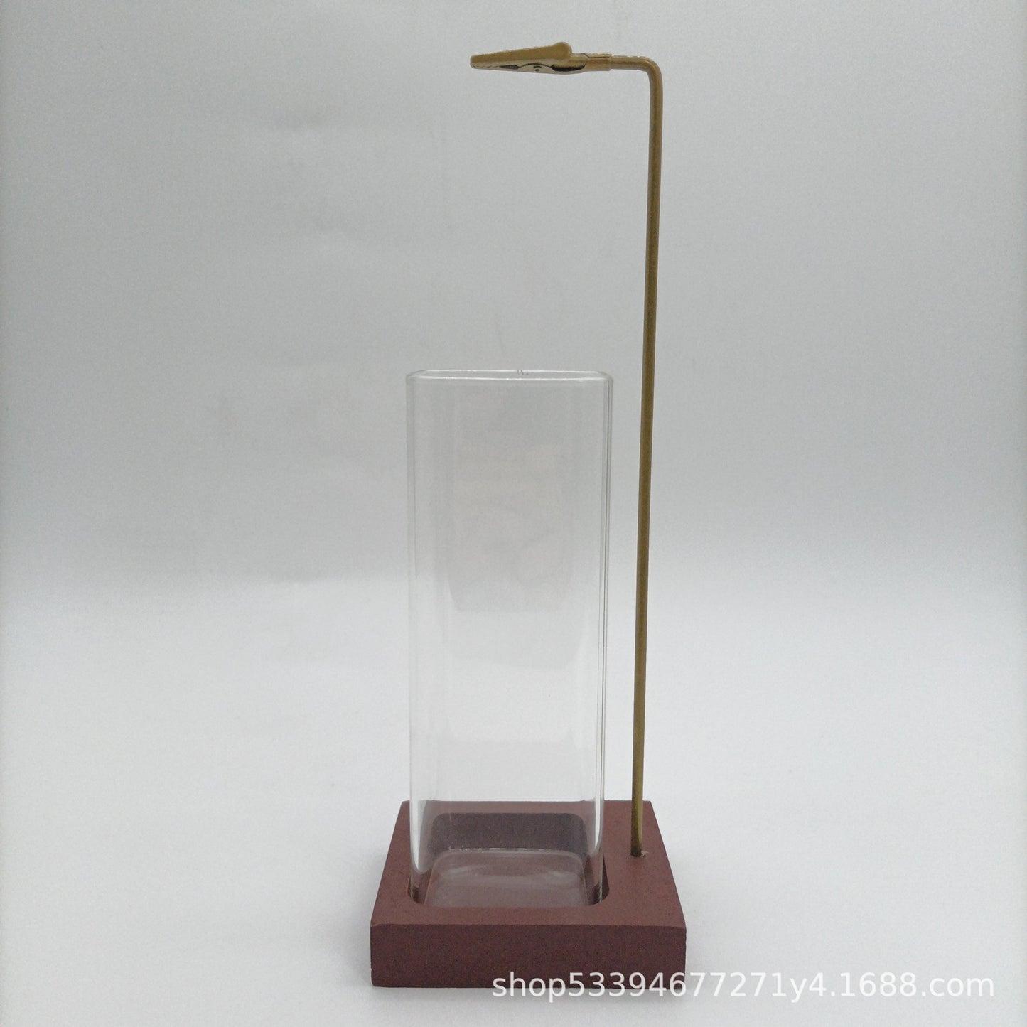 Incense holder glass bottle.