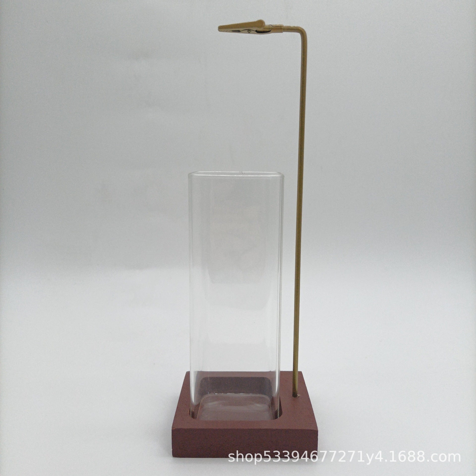 Incense holder glass bottle.