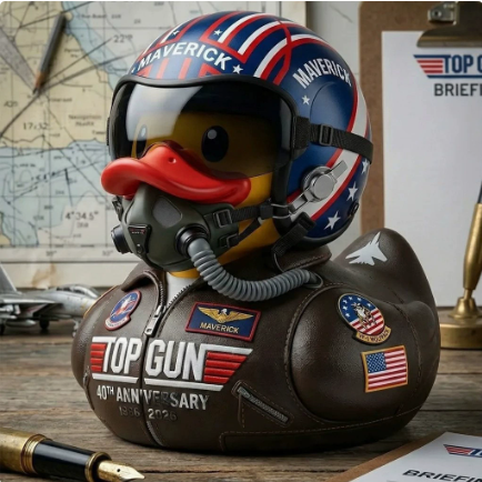 Independence Anniversary Duck Figurine
