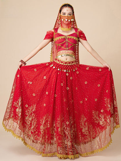 Indian Princess Belly Dance Costume Set