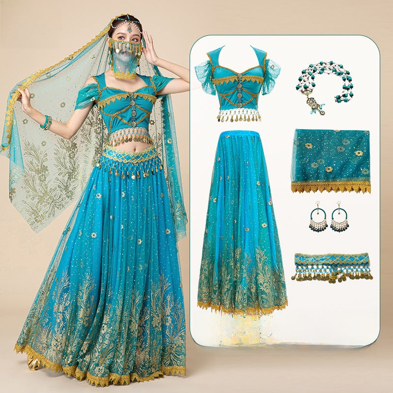 Indian Princess Belly Dance Costume Set