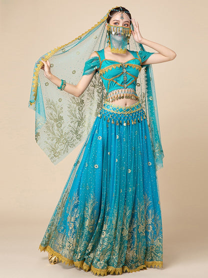 Indian Princess Belly Dance Costume Set