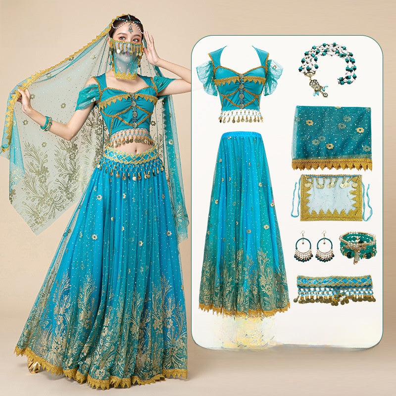 Indian Princess Belly Dance Costume Set