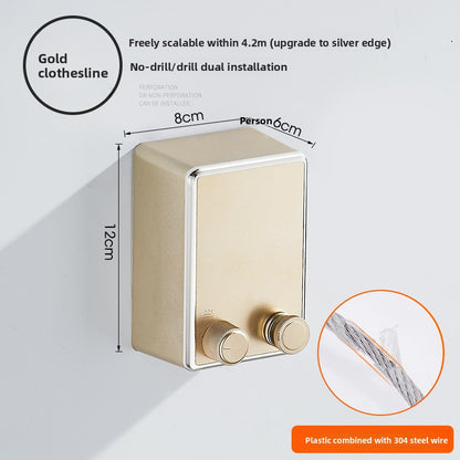 Indoor concealed clothesline