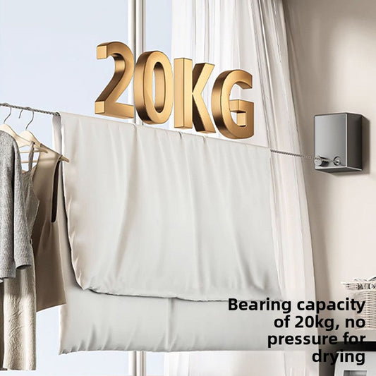 Indoor concealed clothesline