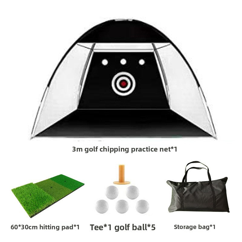 Indoor golf practice net strike net
