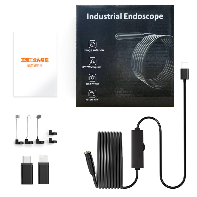 Industrial Endoscope 8mm HD 1080P Waterproof Inspection Camera