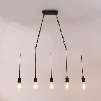 Industrial Retro Wooden LED Pendant Light