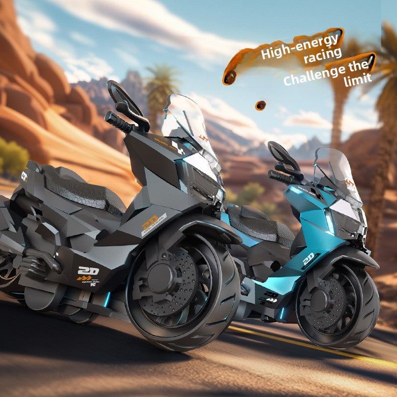 Inertial motorcycle toy motorcycle model