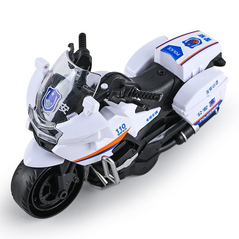 Inertial motorcycle toy motorcycle model