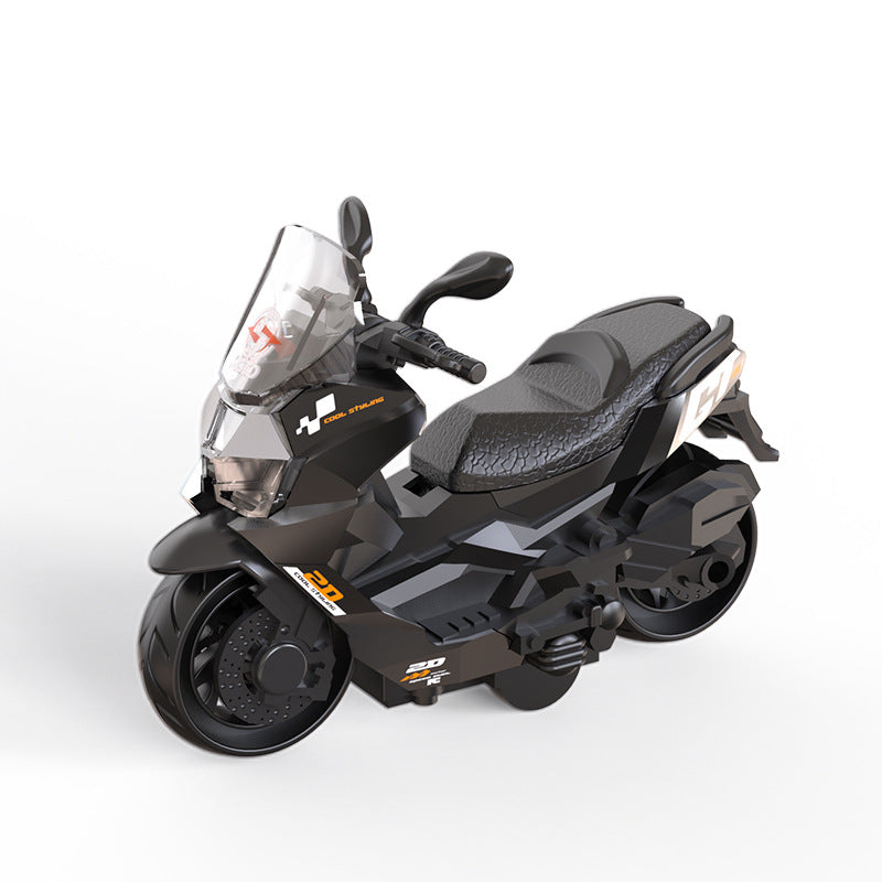 Inertial motorcycle toy motorcycle model