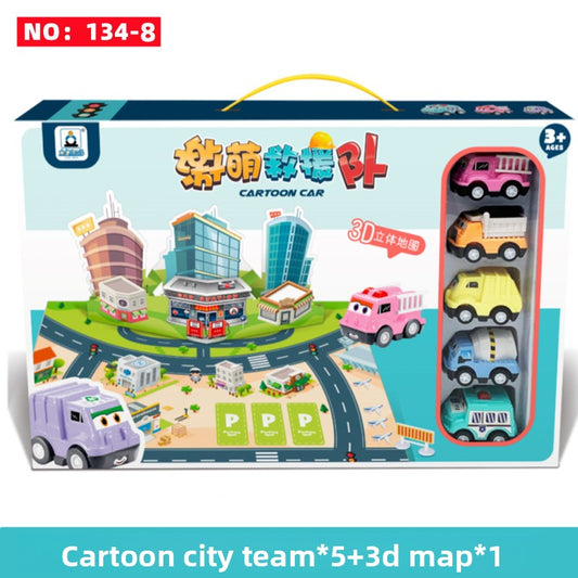 Inertial rebound toy car