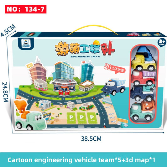 Inertial rebound toy car
