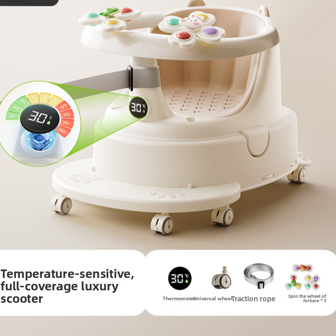 Infant Bathing Learning Chair with Anti-Slip Base