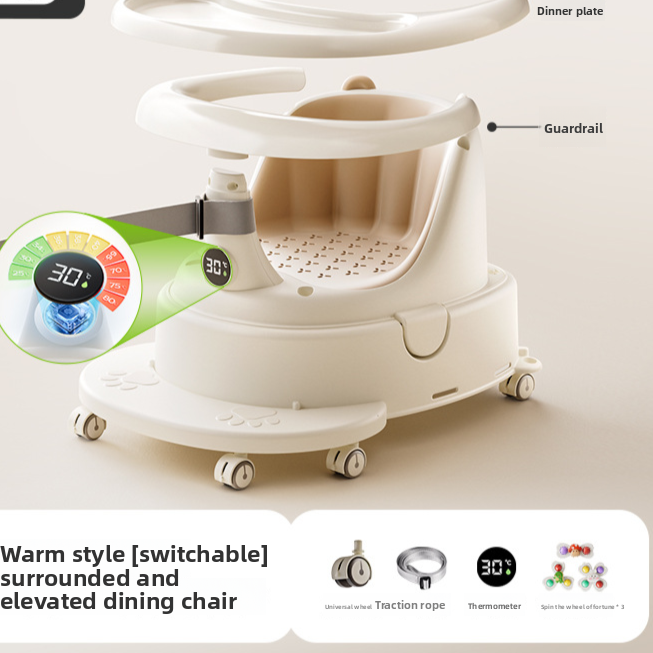 Infant Bathing Learning Chair with Anti-Slip Base