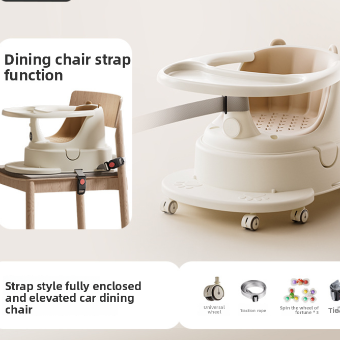 Infant Bathing Learning Chair with Anti-Slip Base
