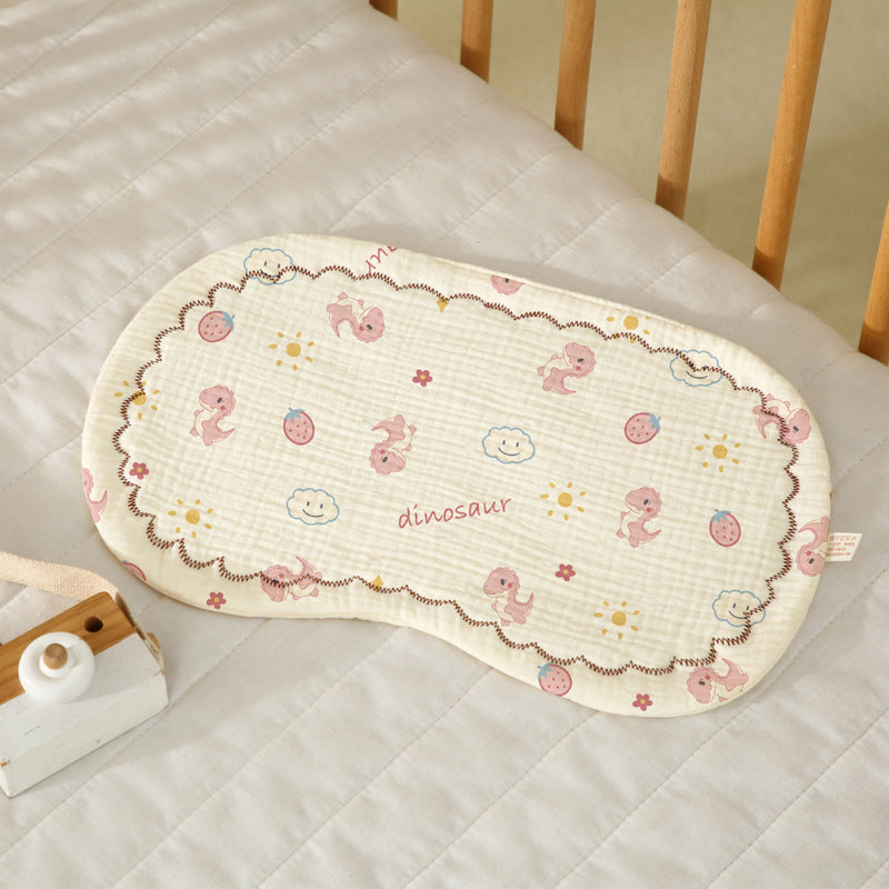 Infant Cotton Flat Pillow with Lace