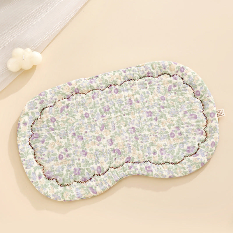Infant Cotton Flat Pillow with Lace