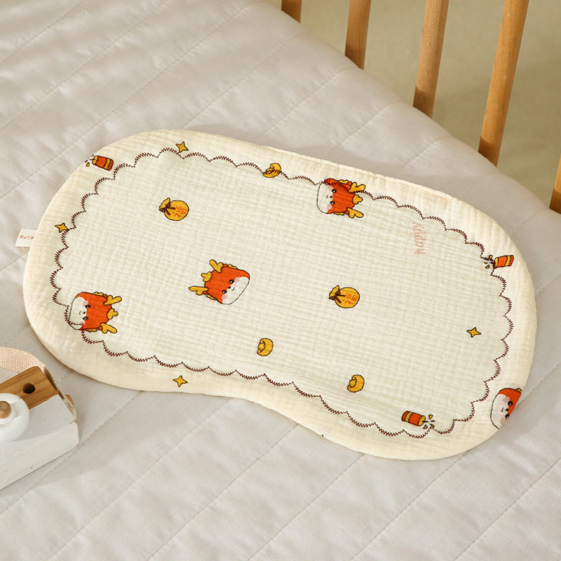 Infant Cotton Flat Pillow with Lace