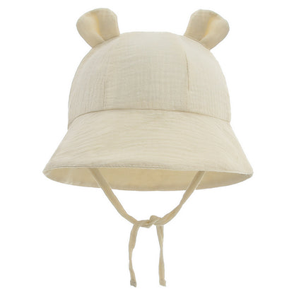 Infant Cotton Sun Hat with Bunny Ears