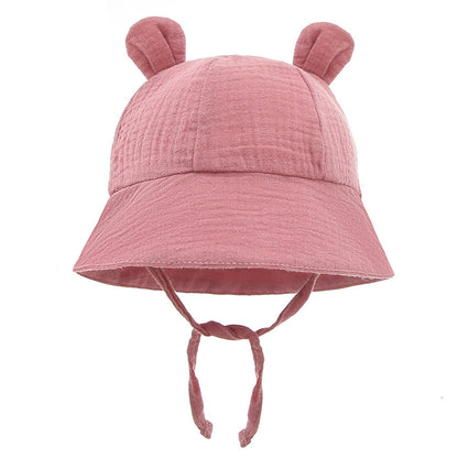 Infant Cotton Sun Hat with Bunny Ears